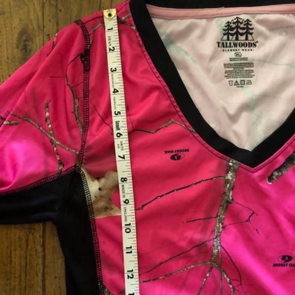 Women's Tall Woods Element Mossy Oak Pink Camo Top XL - Picture 10 of 13